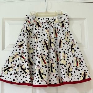 Handmade girls Cruella de Vil skirt